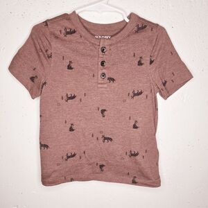 Toddler short sleeve henley